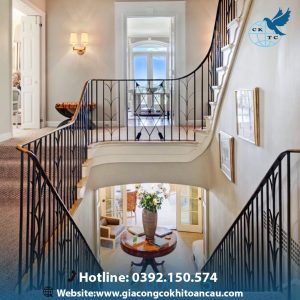 Cầu thang sắt mỹ thuật CTS47