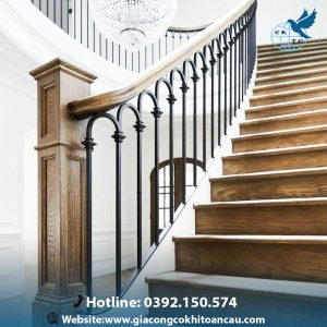 Cầu thang sắt mỹ thuật CTS53