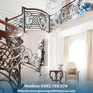 Cầu thang sắt mỹ thuật CTS55