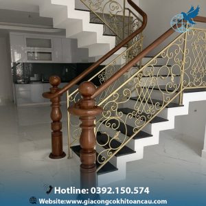 Cầu thang sắt mỹ thuật CTS62
