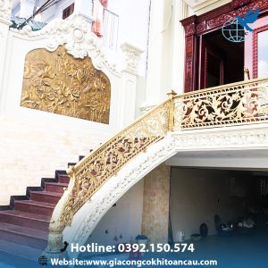 Cầu thang nhôm đúc CTN09