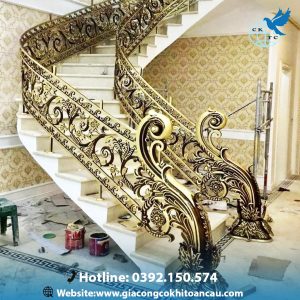 Cầu thang nhôm đúc CTN10
