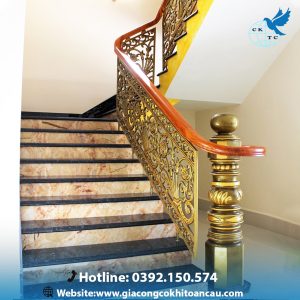Cầu thang nhôm đúc CTN11