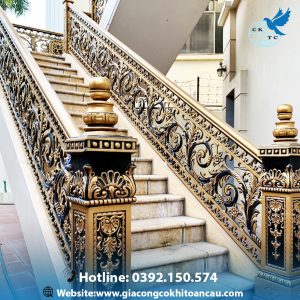 Cầu thang nhôm đúc CTN13