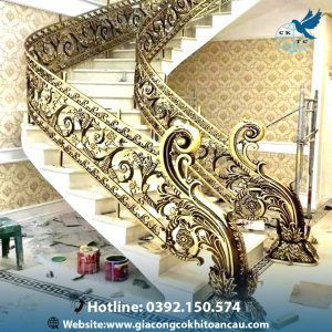 Cầu thang nhôm đúc CTN17