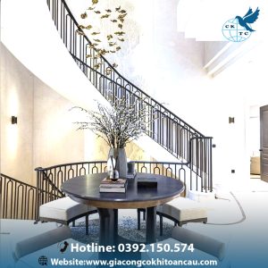 Cầu thang sắt mỹ thuật CTS39