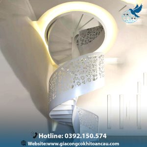 Cầu thang xoắn ốc CTX97 tại Nha Trang