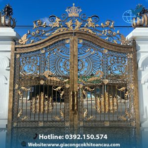 Cửa Cổng sắt mỹ thuật CCS34