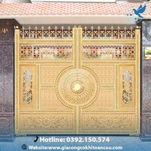 Cửa cổng nhôm đúc CCN14
