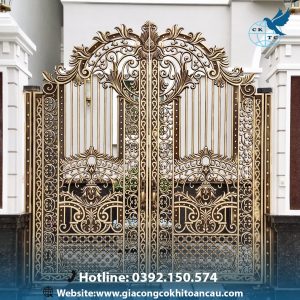 Cửa cổng nhôm đúc CCN17