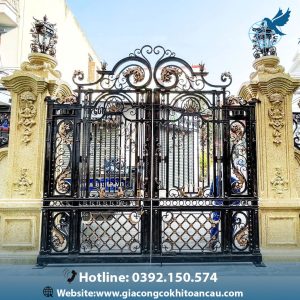 Cửa cổng sắt mỹ thuật CCS05