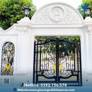 Cửa cổng sắt mỹ thuật CCS09