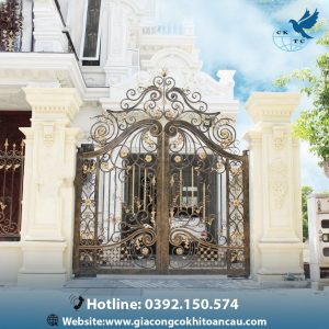 Cửa cổng sắt mỹ thuật CCS27