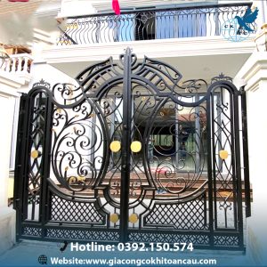 Cửa cổng sắt mỹ thuật CCS48